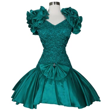 open lace back dress Poly USA 9190 A-line Glitter Short Party Dress main image 0