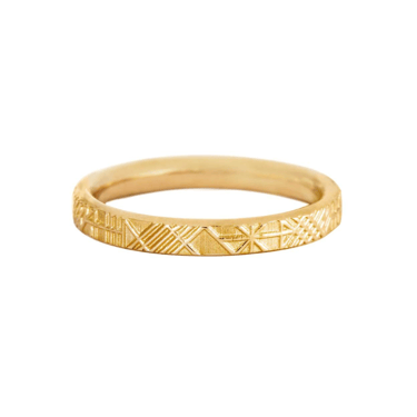 Unique Geometric Wedding Ring - ARTËMER Trunk Show