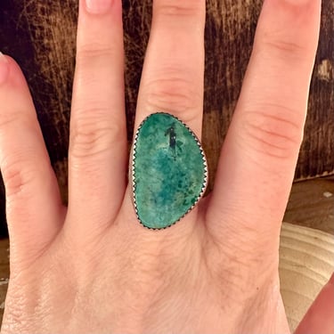 PEBBLE TOSS TURQUOISE Ring | Sterling Silver | Vintage Ring | Southwestern Jewelry | Size 6 