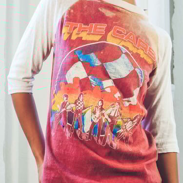 1980 The Cars Bleached Raglan Tee
