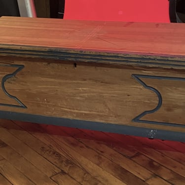 Small Cedar Chest w Turquoise Accents