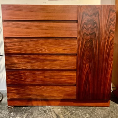 Danish Modern Rosewood Wardrobe - minor damage to top