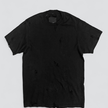 Distressed Black T-Shirt