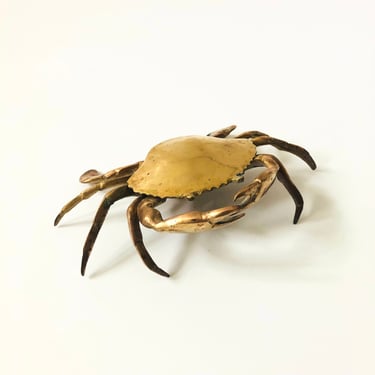 Vintage Brass Crab Box 
