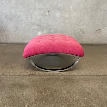 Mid Century Rocking Ottoman By Selig "Ellipse"