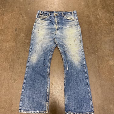 Vintage Levi's 517 Jeans 90s Faded Medium Wash Denim Well Worn Mud Wash 