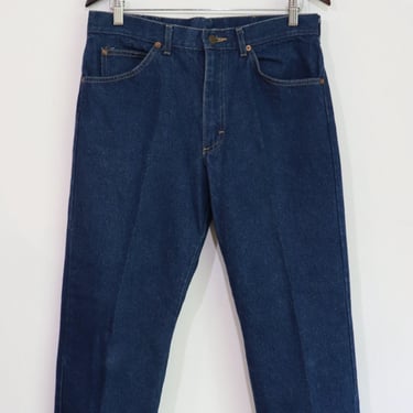 Vintage 1990s? Lee Rider Straight Leg Denim Jeans Blue Men's Size 32.5x28 Used 