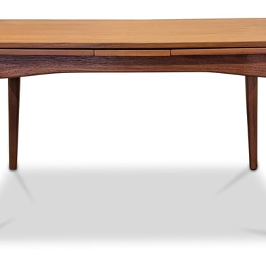Large Teak Dining Table w Two Hidden Leaves - 112202