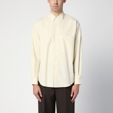 Auralee Beige Cotton Shirt Men