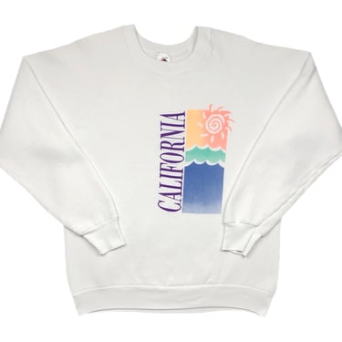 Vintage 80s/90s California Made in USA Destination/Souvenir Style Graphic Crewneck Sweatshirt Pullover Size Medium/Large 