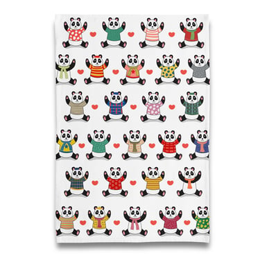 Panda – Pandamonium Tea Towel
