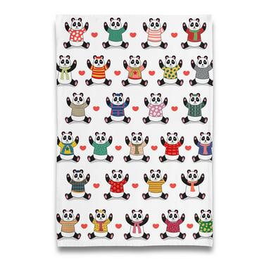 Panda &#8211; Pandamonium Tea Towel