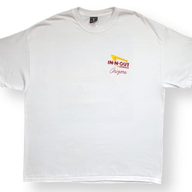 Vintage 90s/00s In-N-Out Burger Arizona Double Sided Old School Drive In Graphic T-Shirt Size XXL 