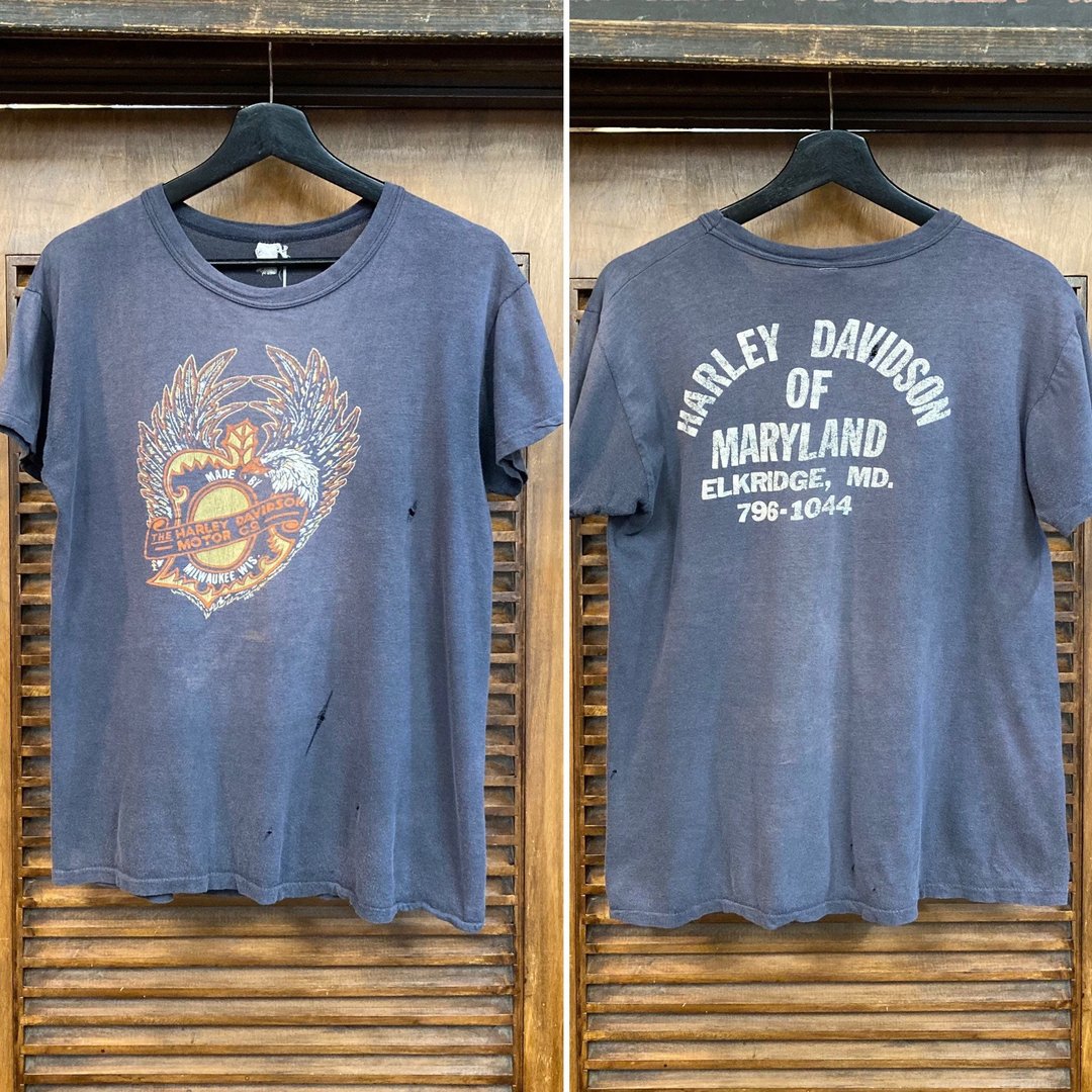 Vintage 1970's Harley Davidson Motorcycle MC Dealership T Vintage 1970's Harley Davidson Motorcycle MC Dealership T
