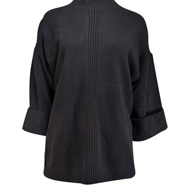 Gerard Darel - Black Wool Mock Neck Sweater Sz 8