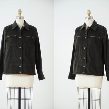 brown corduroy jacket | 90s vintage Laura Ashley dark brown dark academia corduroy jacket 