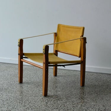 Vintage Safari Sling Chair for Gold Metal Furniture Co. 