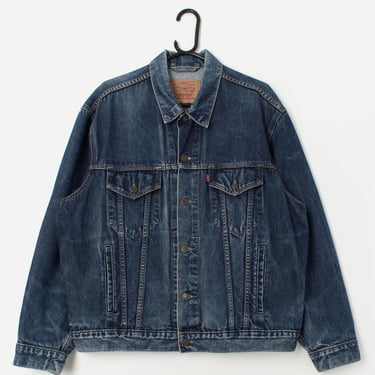 90s vintage Levis denim jacket in blue, 70503 02 - XL 