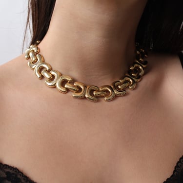 Vintage Chunky Gold Necklace