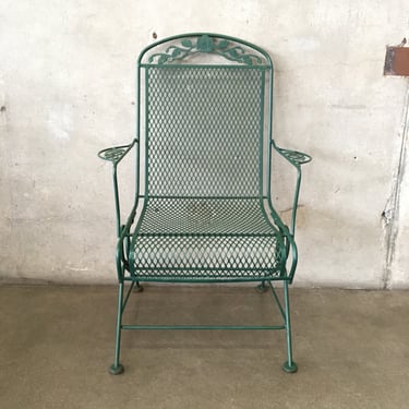 Salterini Style Iron Spring Patio Chair - 1