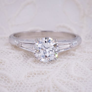 Colorless 1.09 Carat Modern Brilliant Diamond Ring