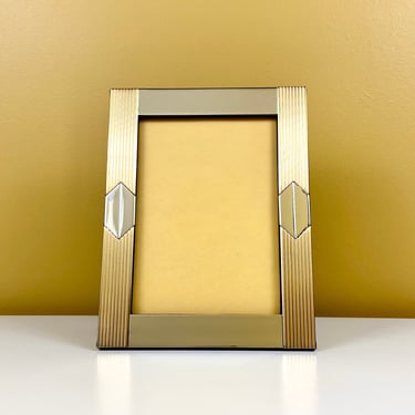 Gold & Silver Hollywood Regency-Style Photo Frame 