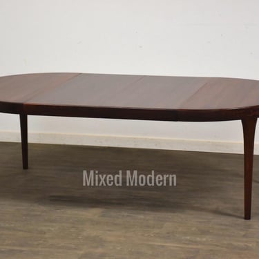 Refinished Rosewood 47” Danish Round Dining Table 