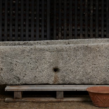 18th Century French White Granite Biche Trough