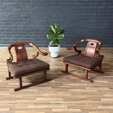 Pair of Mid-Century “Far East Collection” Armchairs by Michael Taylor for Baker, c.1950’s 