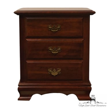 CRESENT FURNITURE Solid Cherry Traditional Style 21" Three Drawer Nightstand 