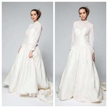 Holiday Sale/ Gone With the Wind Fabulous/ Wedding Dress/ Vintage Wedding Dress/ Oleg Cassini 