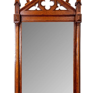 Antique Gothic Revival Mirror