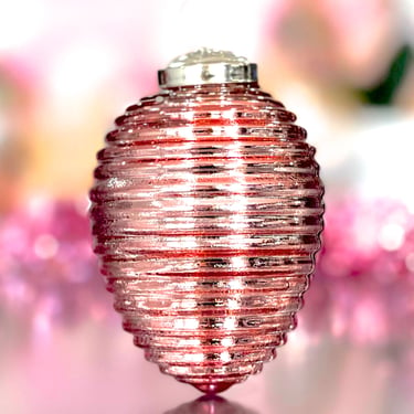 VINTAGE: Thick Textured Glass Ornament - Kugel Style Ornament - Christmas Ornament - Holiday Decor 