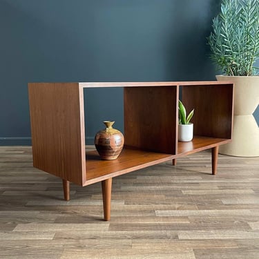 Mid-Century Modern Teak Walnut Bookcase / Credenza, c.1960’s 