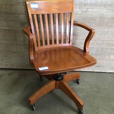 Oak Office Chair (Tacoma)