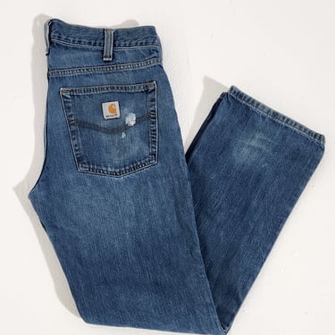 Vintage 2000s Carhartt Painted Relaxed Straight Jeans Sz. 34 x 32