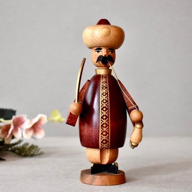 Vintage Wooden Figurine Hand Made Wooden Statuette  Collection Figurine Home Decor 