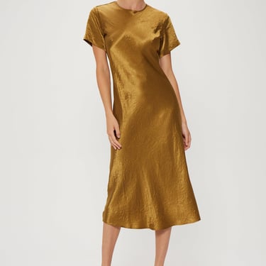 Third Form - Crush Bias Tee Midi Dress - Bronze