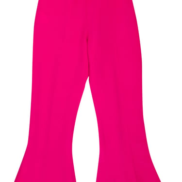 Antonio Berardi - Hot Pink High Waist Flared Wool Blend Trousers Sz 0