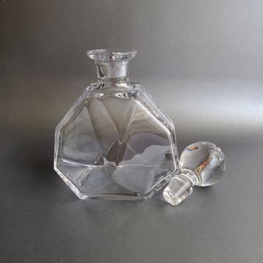 ATLANTIS lead crystal decanter Contemporary barware Made in Portugal 