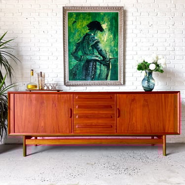 Danish Teak Credenza by Ib Kofod Larsen circa 1960s