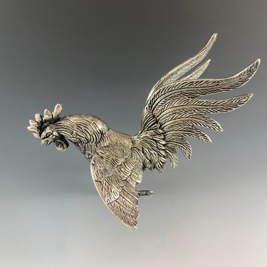 Vintage Metal Rooster Handmade in Italy 