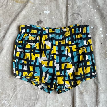 Size L/XL Vintage 1950s 1960s Abstract Print Bathing Suit 2236 