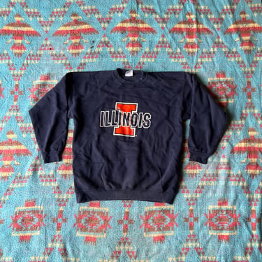 Vintage 1990s Illinois Fighting Illini Tultex Sweatshirt 