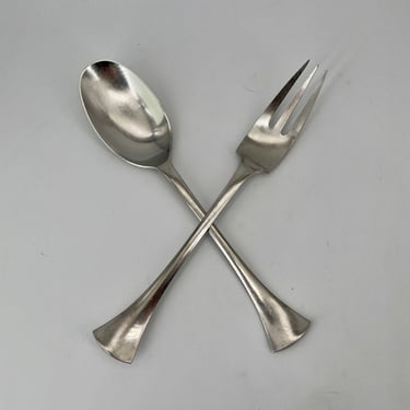 Vintage 1960s Dansk IHQ Thistle Server Fork Spoon by Jens Quistgaard Made in France 
