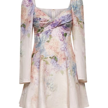 Zimmermann Women Printed Linen Dawning Mini Dress
