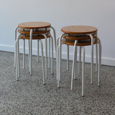 Modern Stacking Stools // Side Tables // Plant Stands Inspired by Arne Jacobsen (6 Available) 