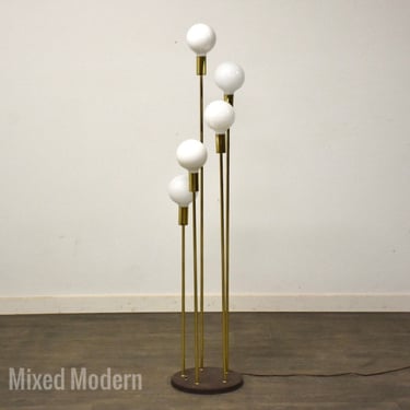 Brass Mid Century Floor Lamp 
