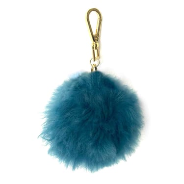 Keychain Pom Pom in Teal