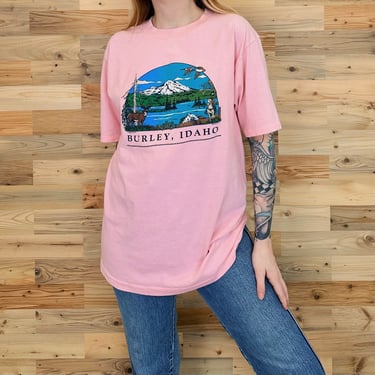 70's Burley Idaho Vintage Travel T Shirt 